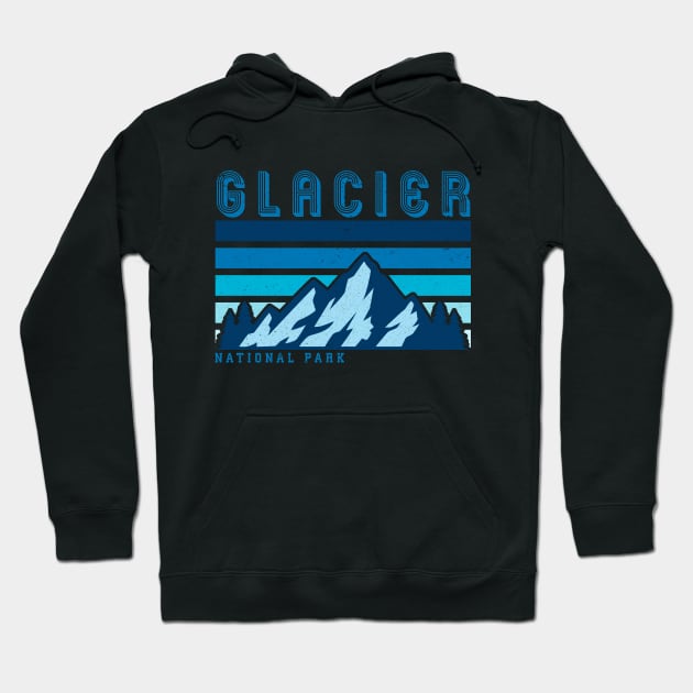 glacier national park retro vintage Hoodie by hardy 